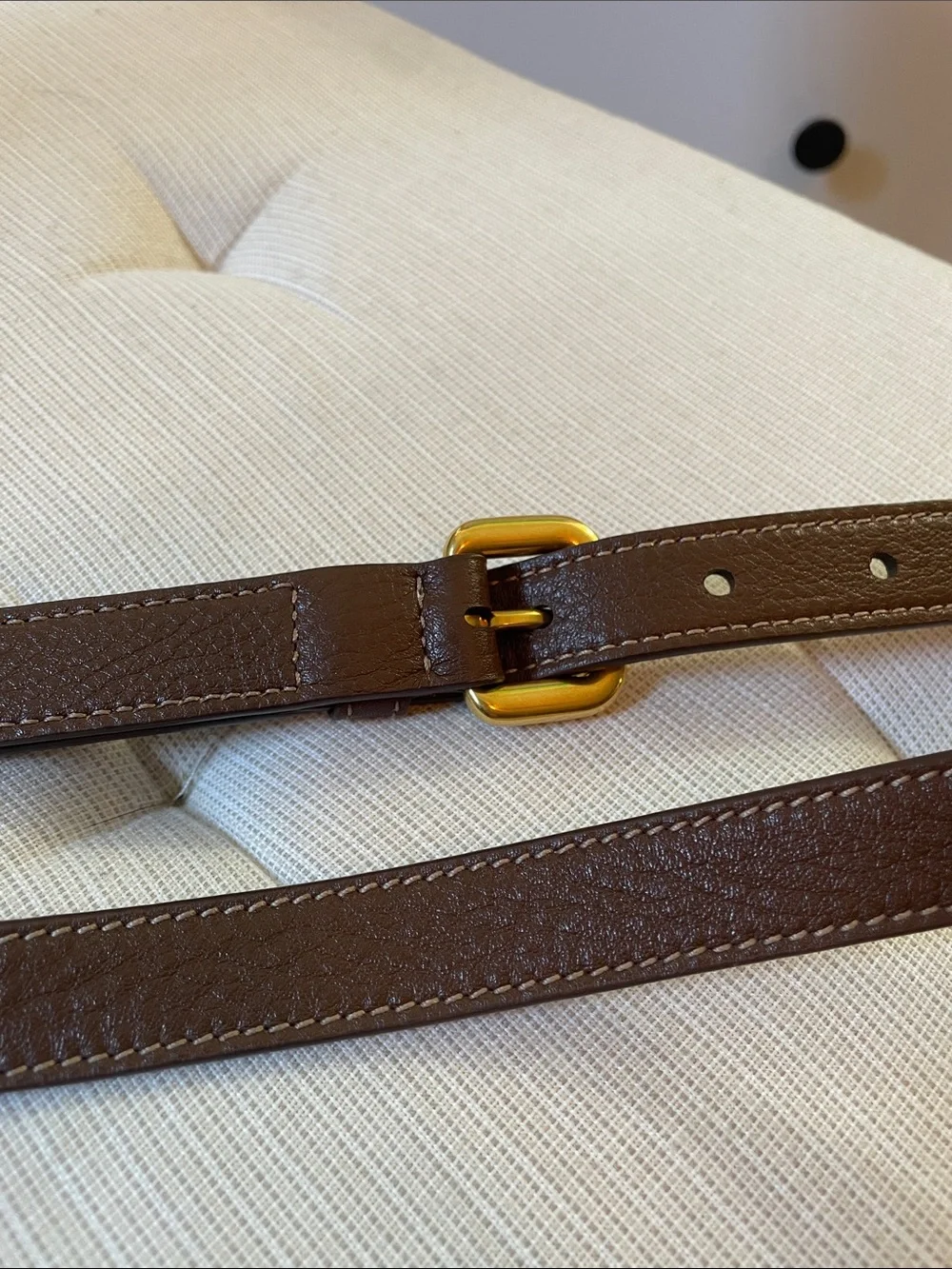 Authentic Prada Replacement Shoulder / Crossbody Strap in Brown/Gold